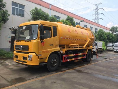 東風天錦14方清洗吸污車[一體式]